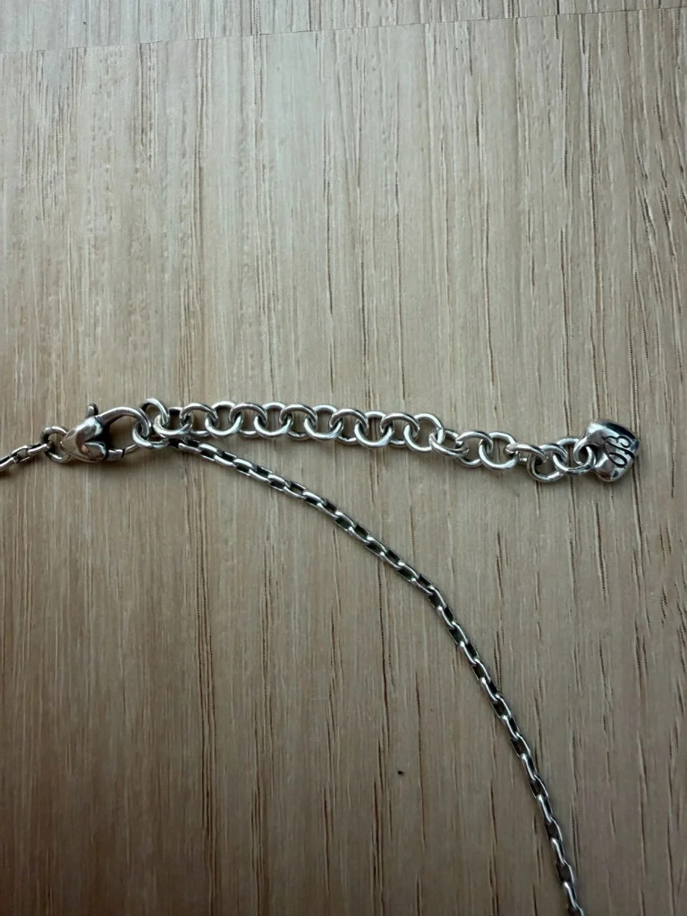 Brighton Silver Heart Pendant Necklace Adjustable 16–18.5”